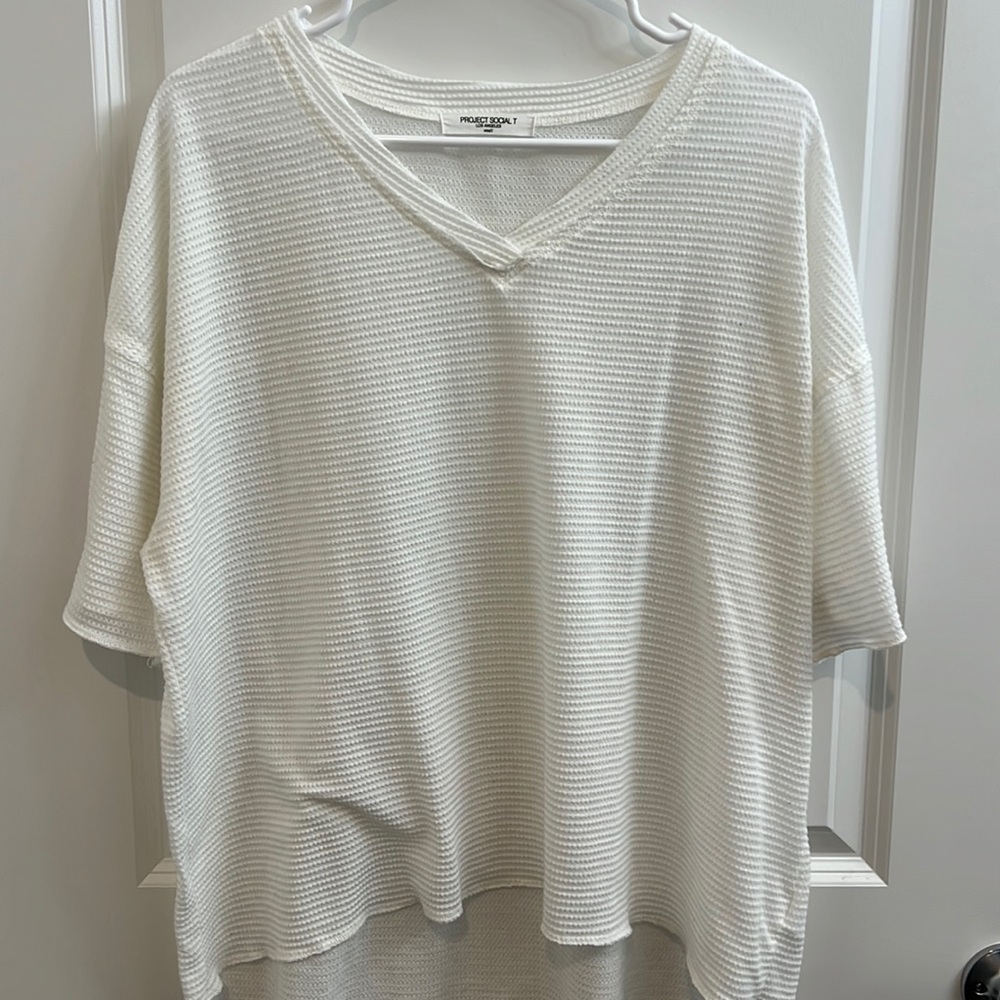 Vici oversized white tee size small